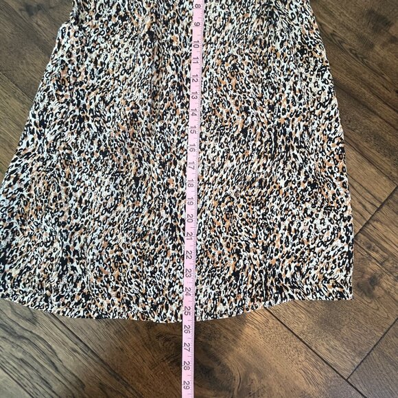 Volcom 1 Minute More Leopard Print Fitted Button Down Mini Dress with pockets XS - Picture 4 of 12